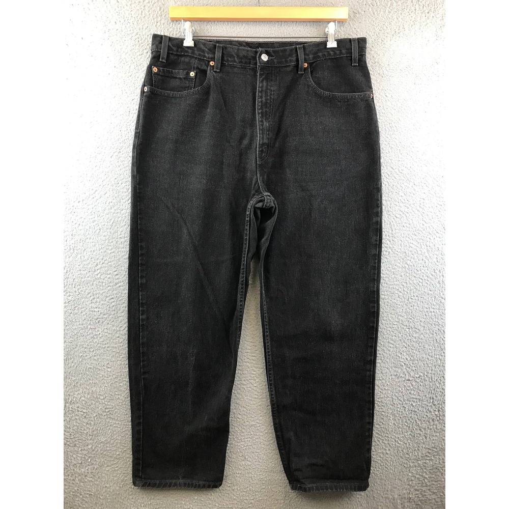 Vintage Levi's 550 Relaxed Fit‎ Men's Jeans Black Denim Size 40x30